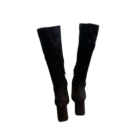 Steve Madden Pointed Toe Over the Knee Ninny Suede Leather Boots Black 8.5M NWOT - Picture 6 of 10